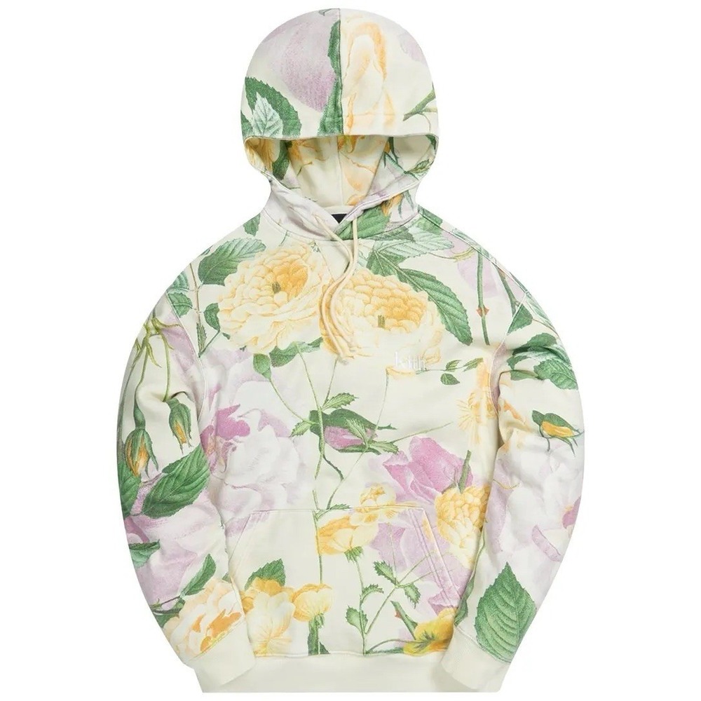 NWT KITH Peony Print Hoodie Sz XXL Embroidered Logo Floral